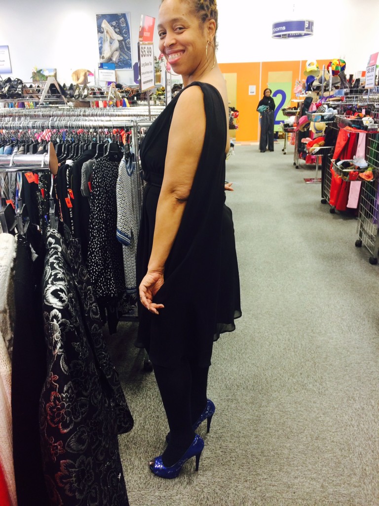 black dress at Dale City Goodwill 