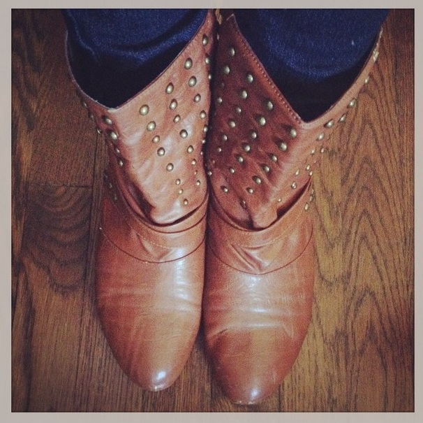 Love my boots from Goodwill! 