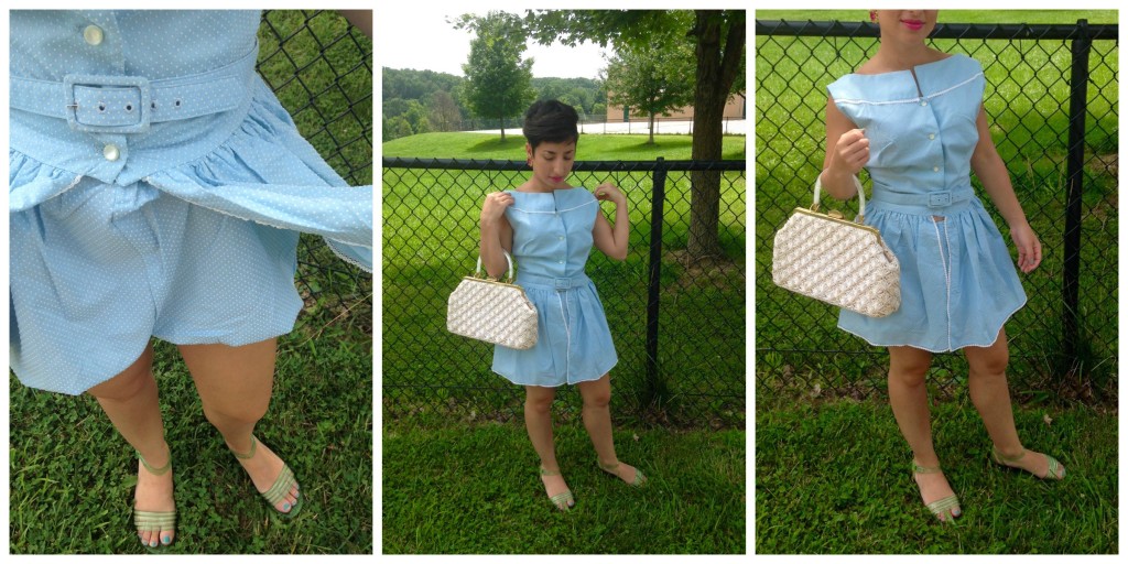 Blue bloomer and dress 