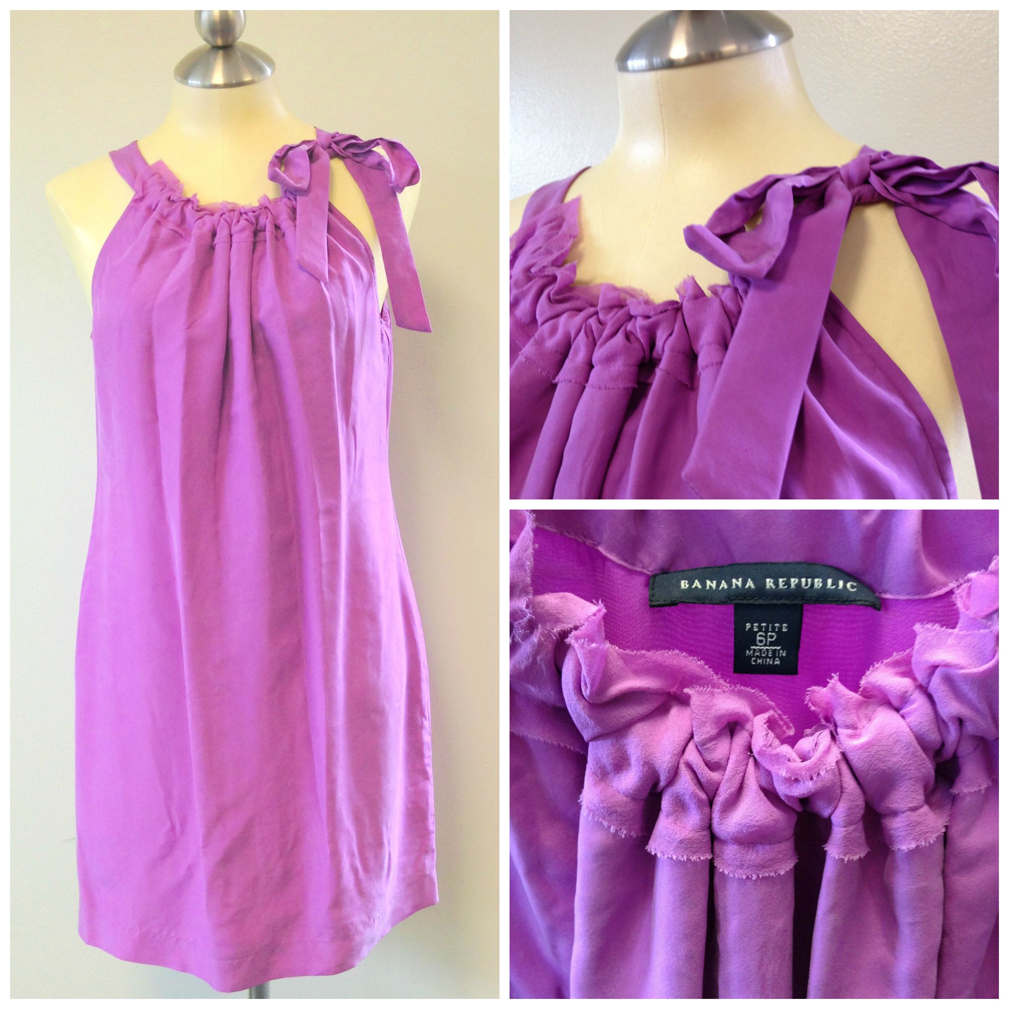 Banana republic purple on sale dress