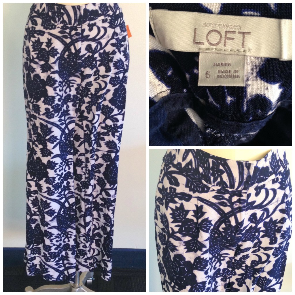 Ann Taylor Loft Linen slacks from Goodwill 