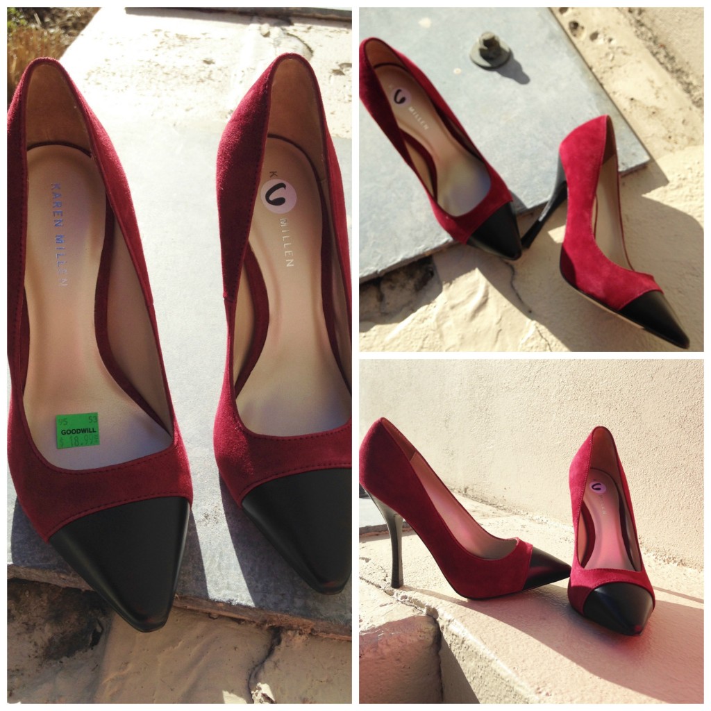 Deep red outlet pumps