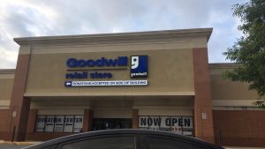 A picture of the Clinton, MD Goodwill Retail Store storefront