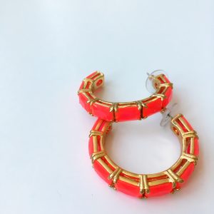 Hot Pink Kate Spade Hoops