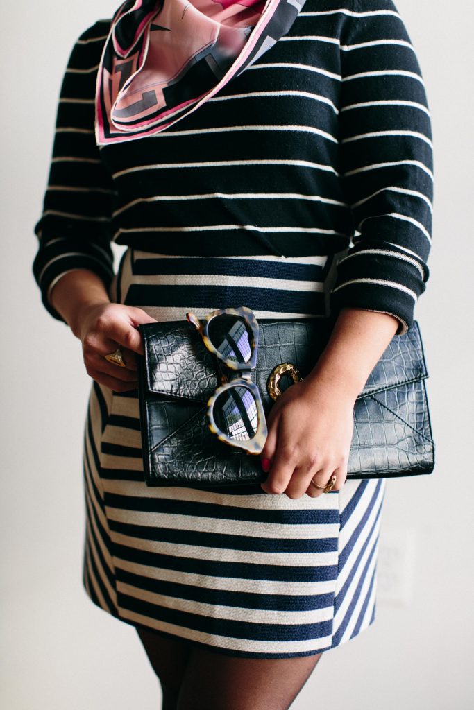 stripe on stripe outfit