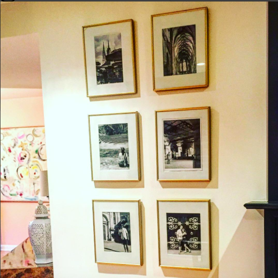 frames on wall