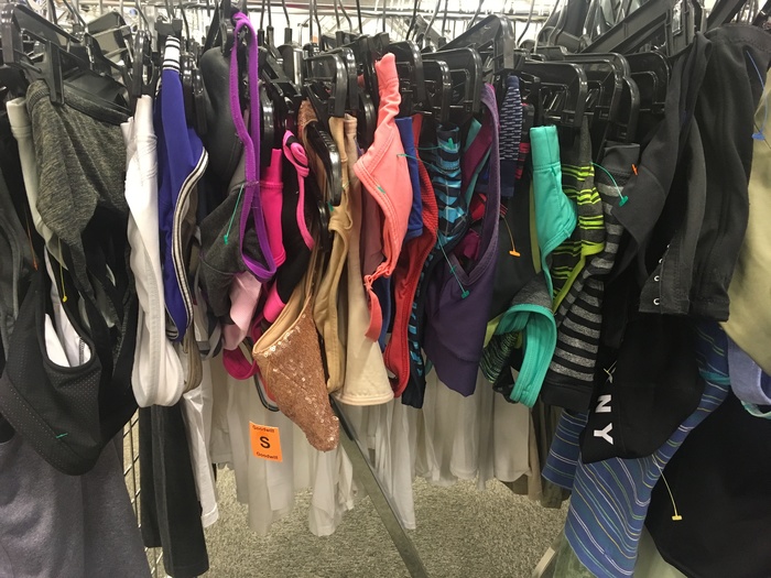 dale city goodwill activewear rack