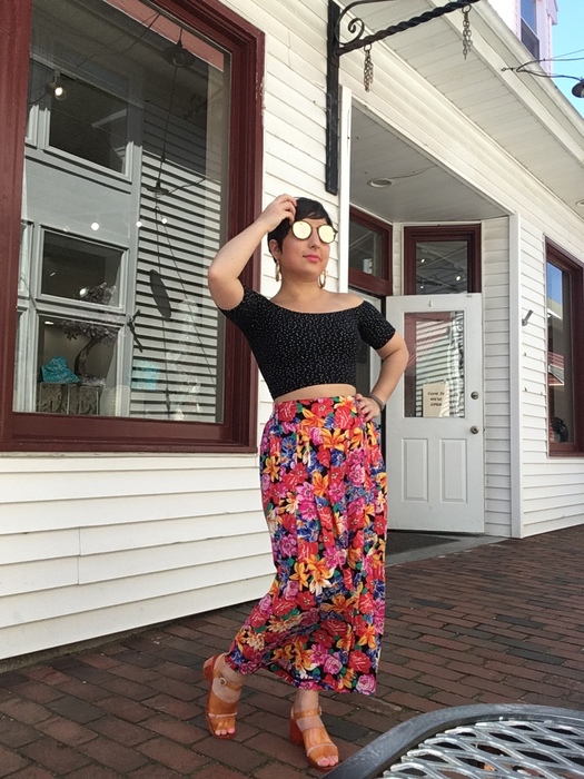 Carolyn in Goodwill vintage pants