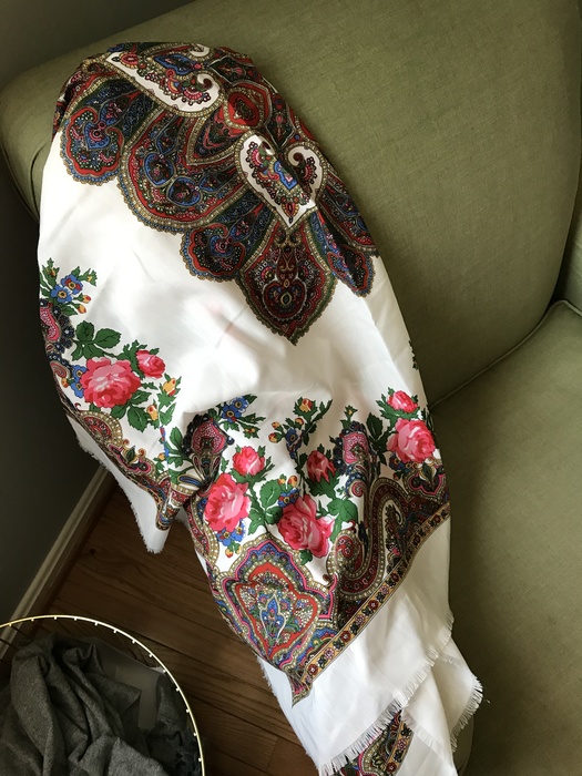 paisley print floral scarf from Goodwill