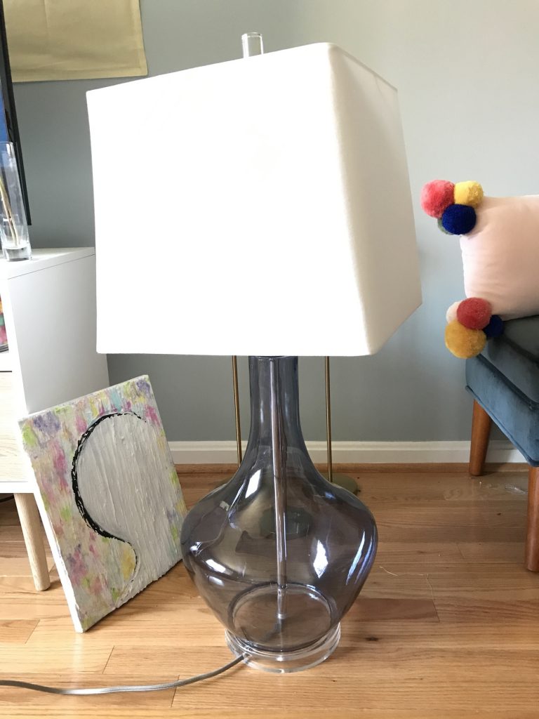 transparent lamp from Goodwill