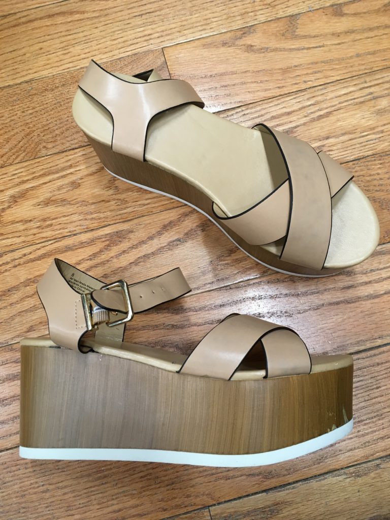 platform sandals found at Goodwill in Somerville, MA