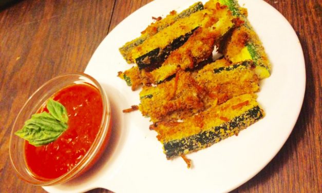 Baked Parmesan Zucchini Sticks Served with a Side of Goodwill!