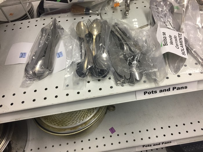 bags of flatware found at Goodwill