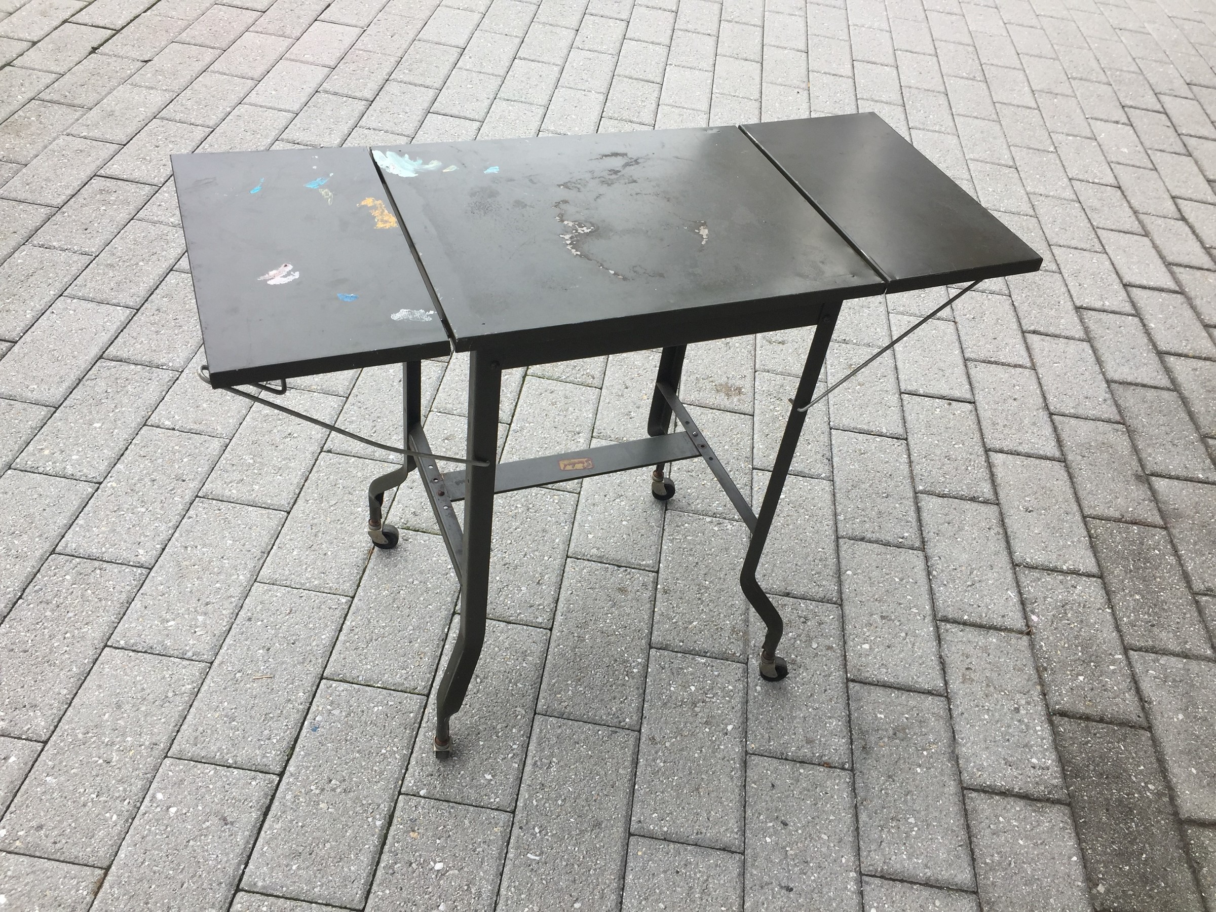 Vintage Metal Typewriter Table