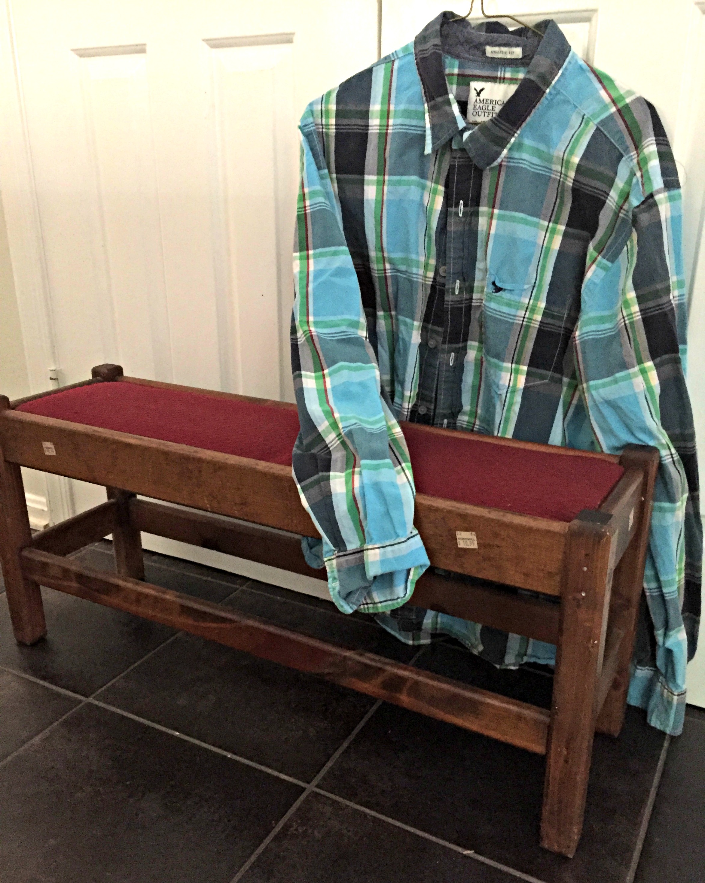 Bench and Shirt BEFORE SHOT