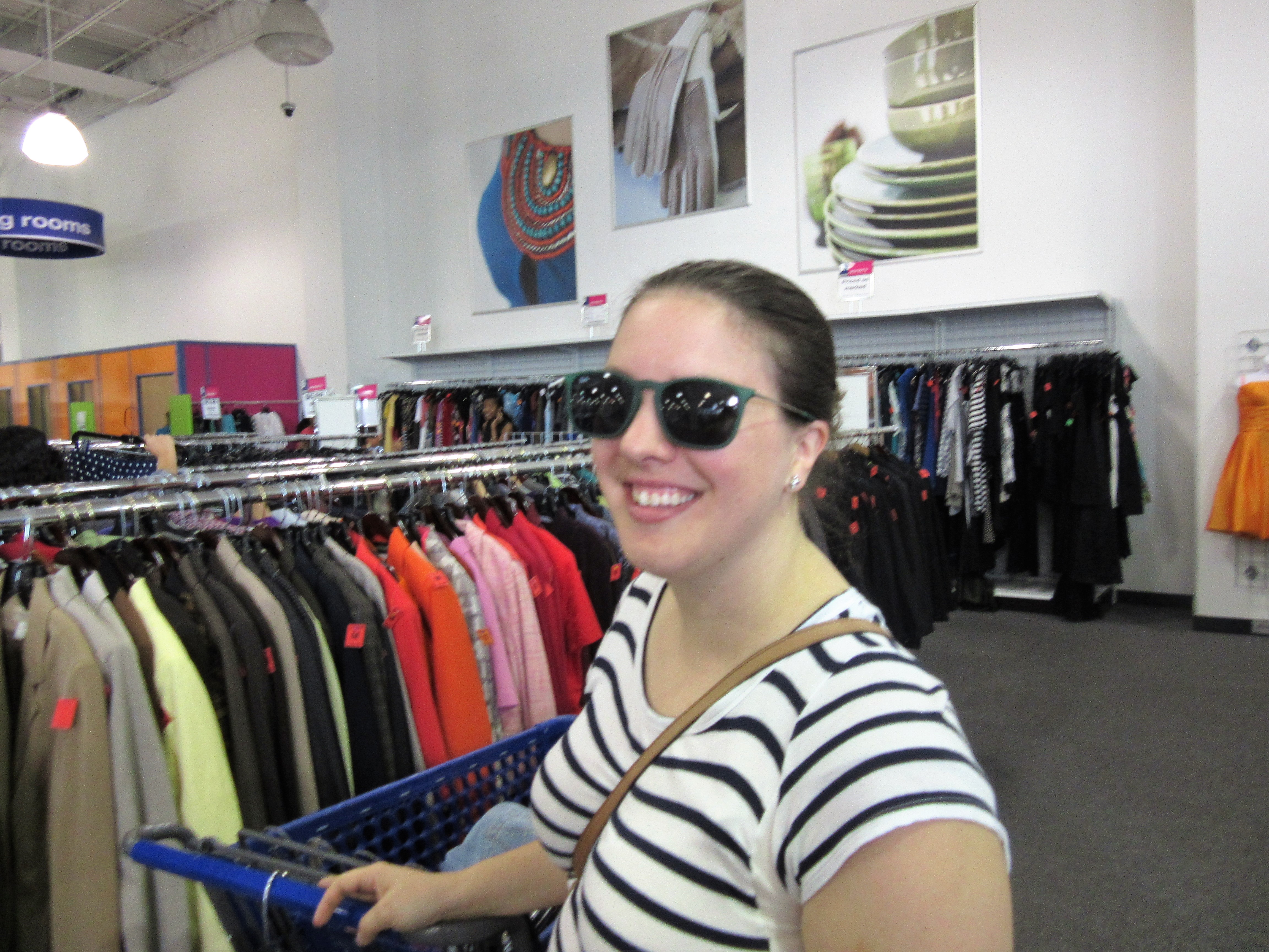 meetup shopper wearing Ray Ban sunglasses found at Bowie, MD Goodwill