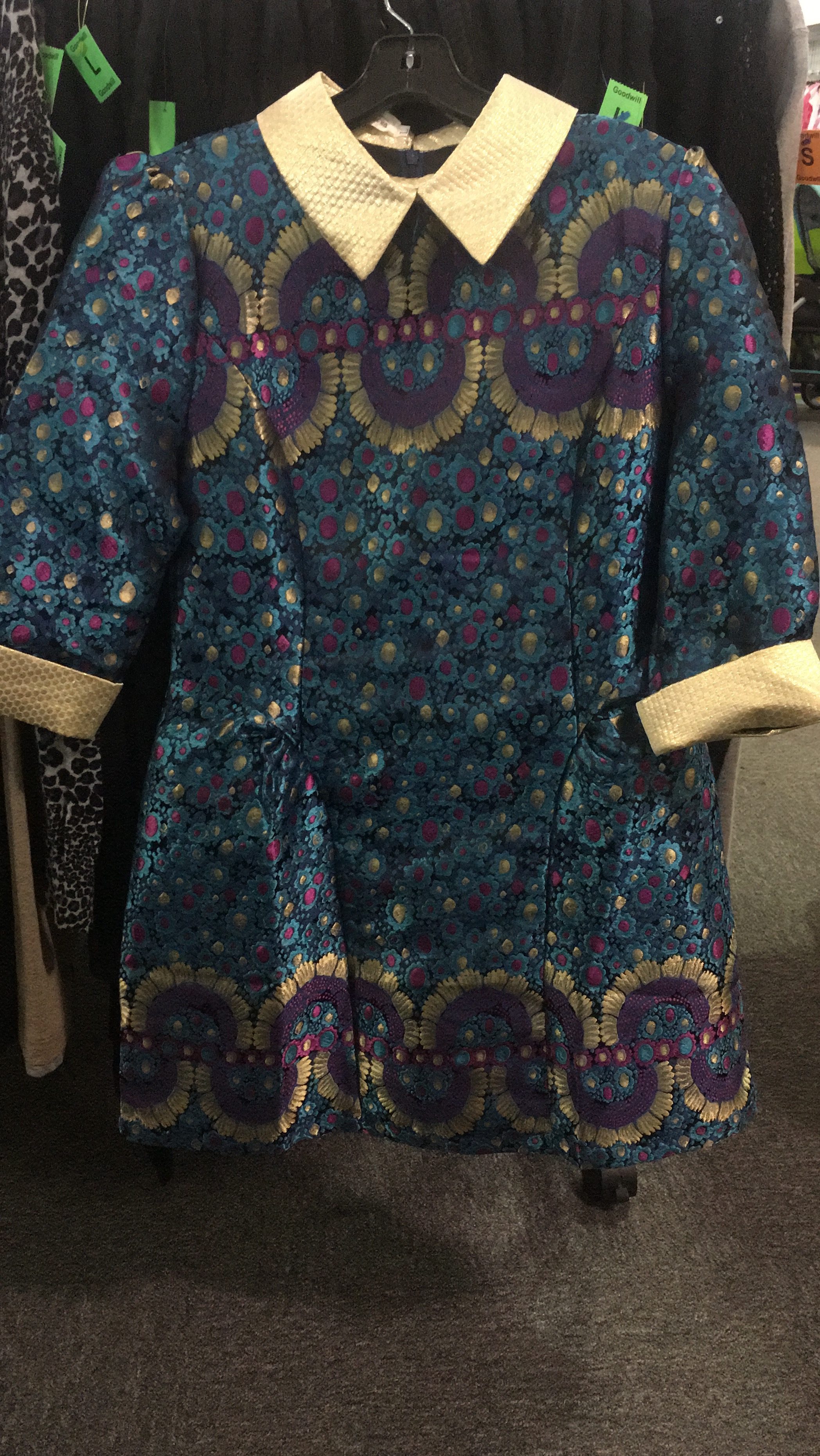 vintage look dress found at the Bowie, MD Goodwill