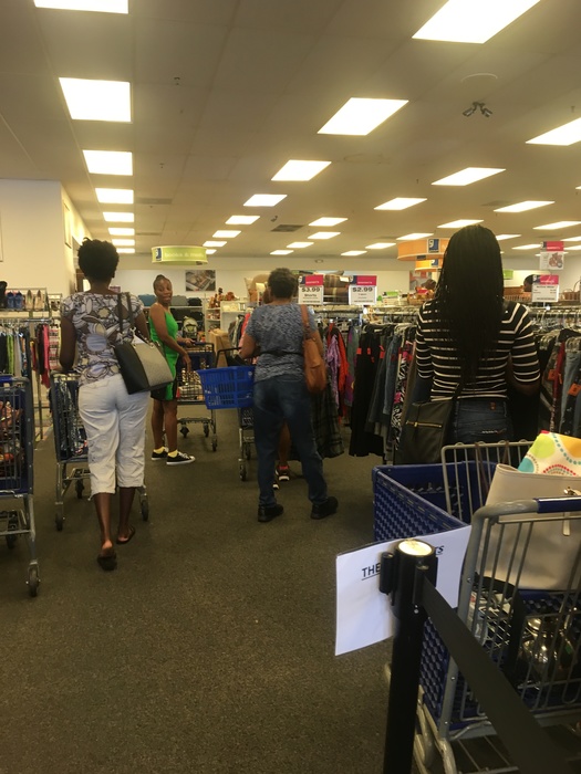 Meetup shoppers at Waldorf Goodwill