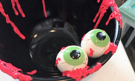 Delight Trick-or-Treaters with a Eyeball Bowl!