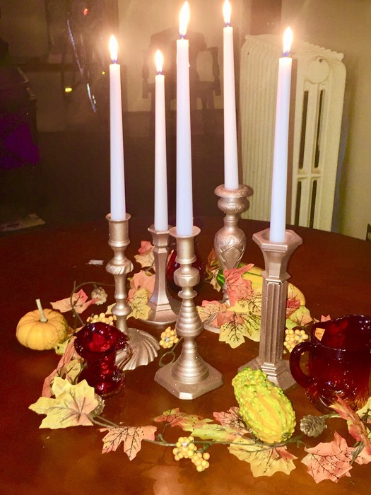 Tim's completed fall tablescape