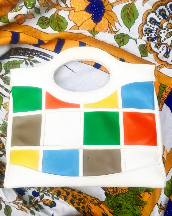 Carolyn's colorful vintage bag