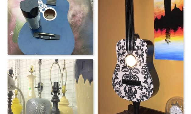 Play a New Song: Guitar Upcycled into Stylish Lamp