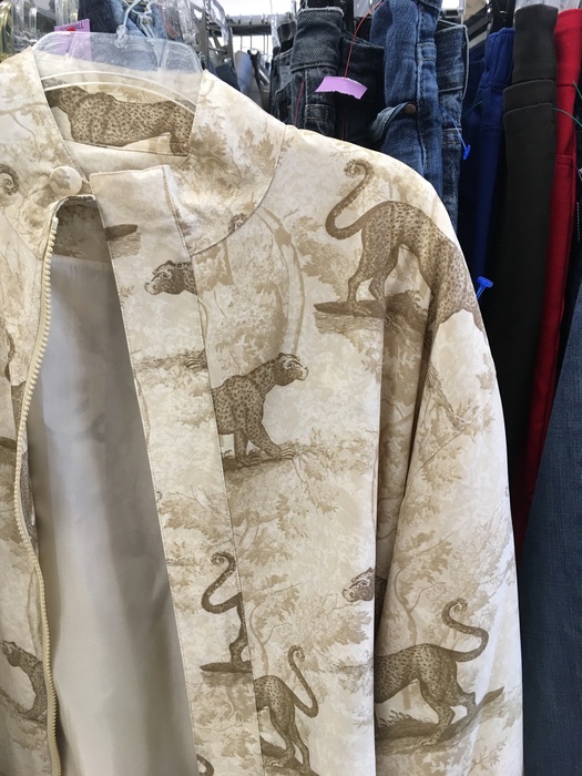 graphic leopard jacket found at Milford, DE Goodwill