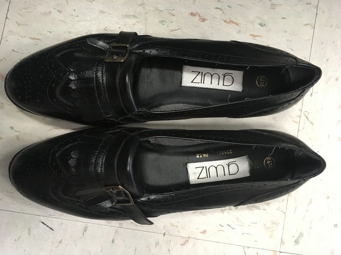 black oxford loafers found at Milford, DE Goodwill