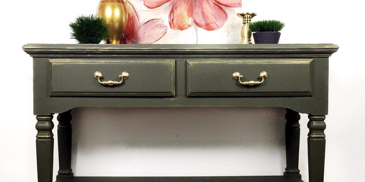 A Change of Plans for a Vintage Goodwill Sideboard