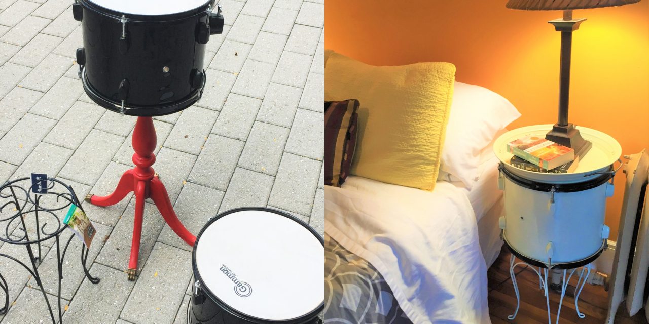 Can’t Beat This Idea: Transform Drums Into Side Tables!