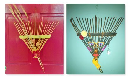 Upcycle a Rake into a Fall Wreath or Funky Wall Art