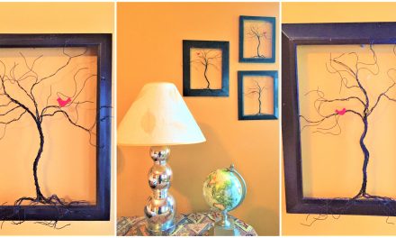 Get Wired: Pictures Frames Make Festive Trees DIY