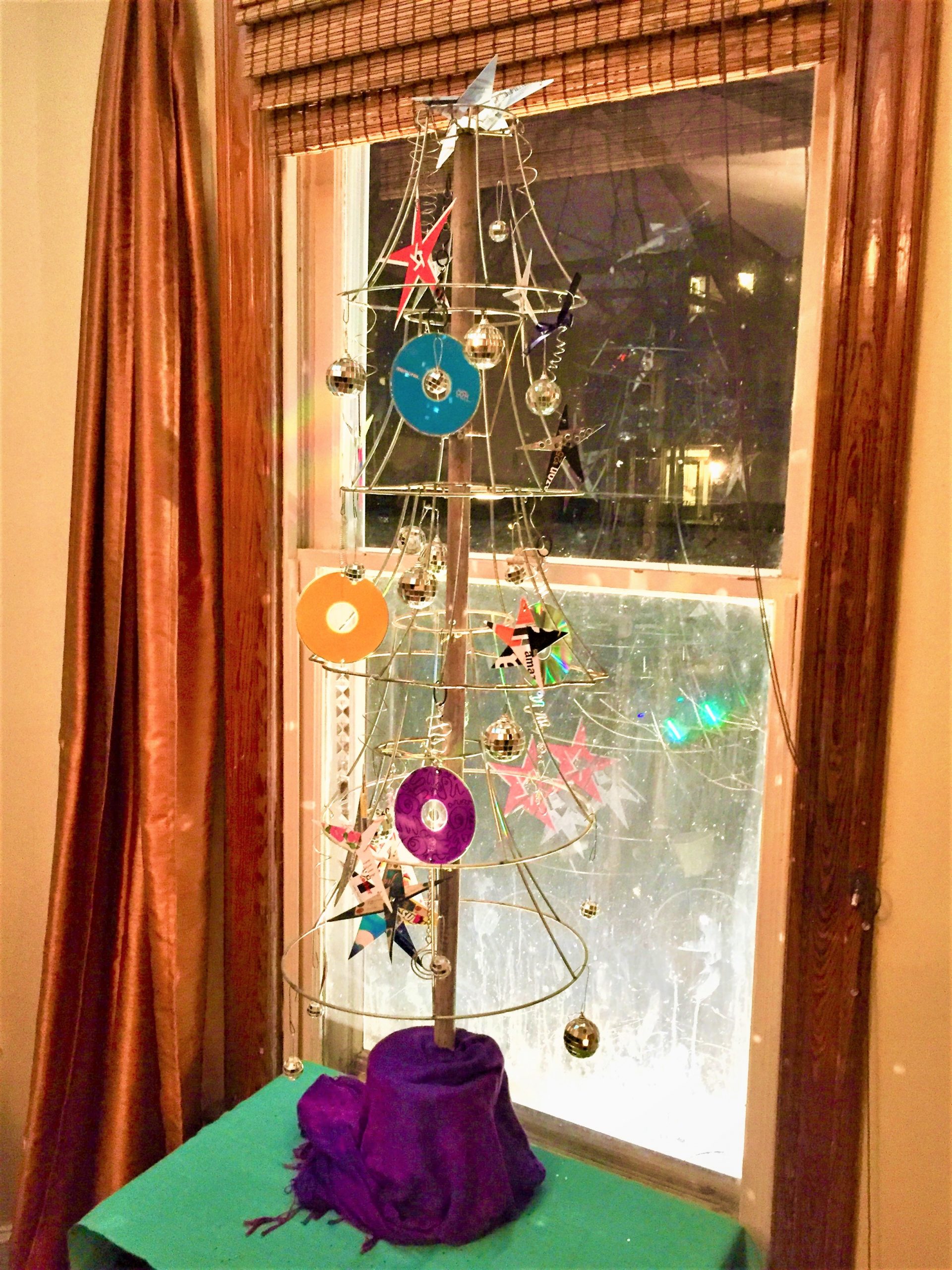 DIY Lamp Shade Frame Christmas Tree - Finding Your Good