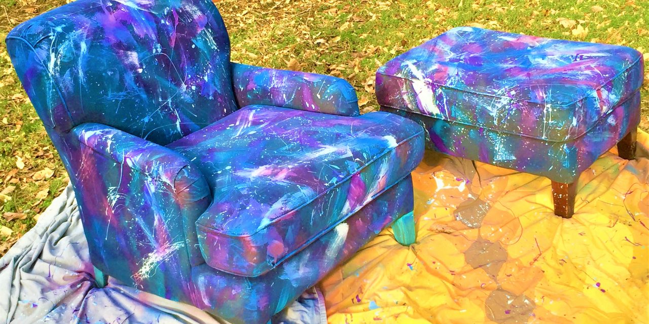 Easy Splatter-Painted Chairs