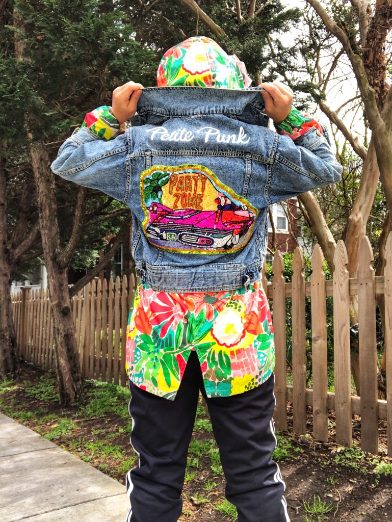 Spray painted 2025 jean jacket