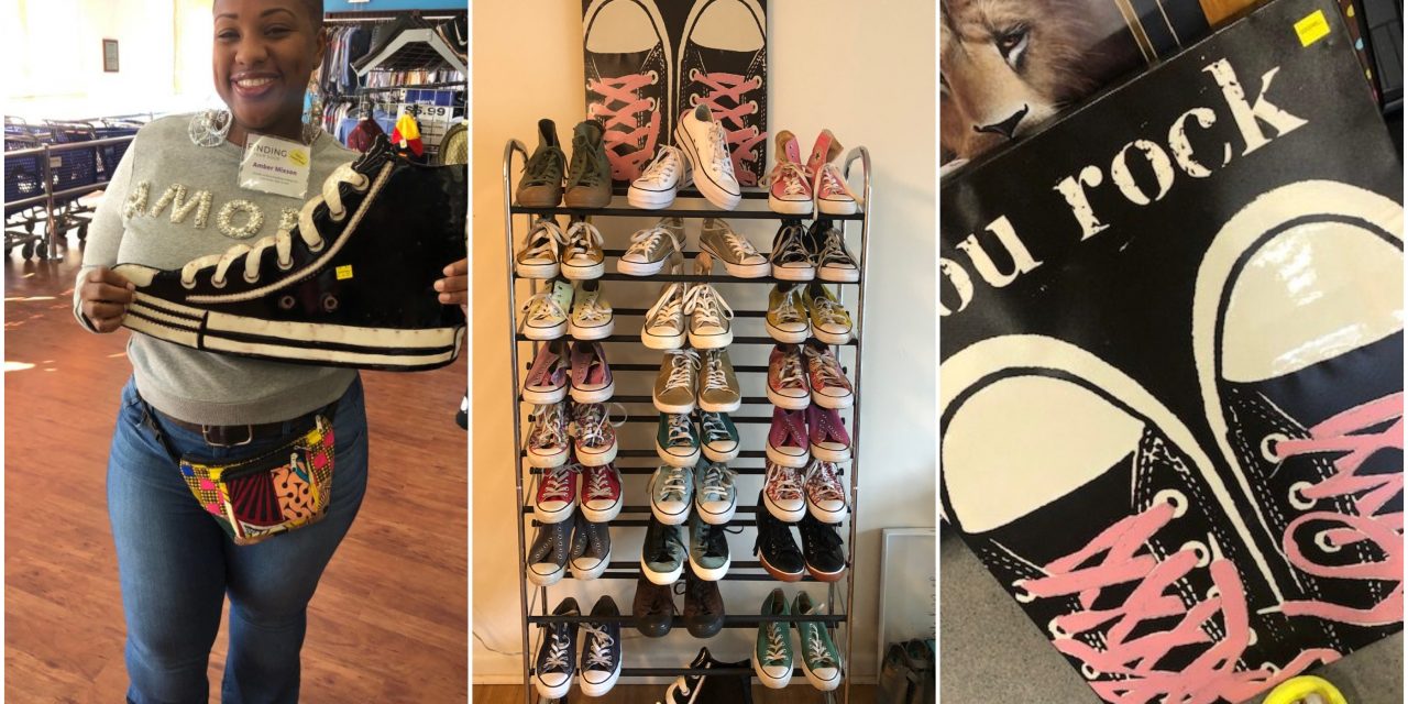 Thrifted Home: Converse Sneaker Wall