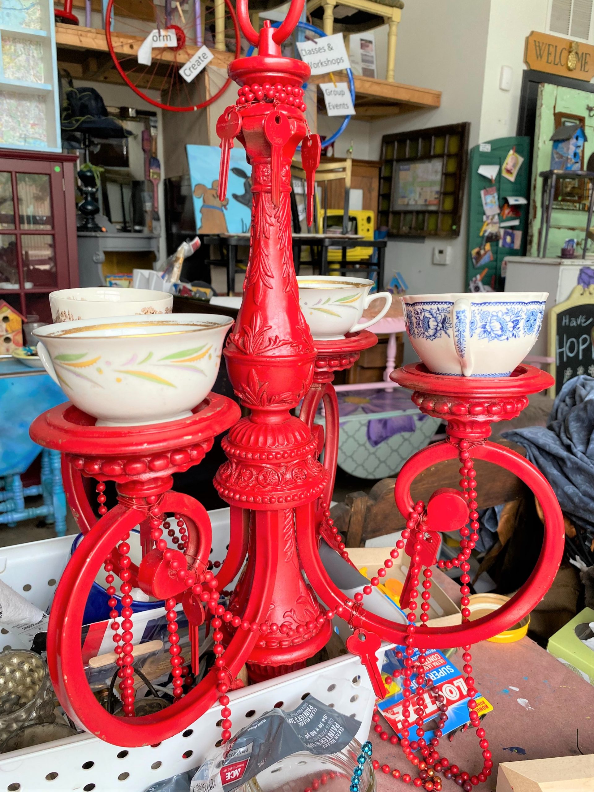 DIY: Upcycle a Chandelier Into a Bird Feeder - Finding Your Good