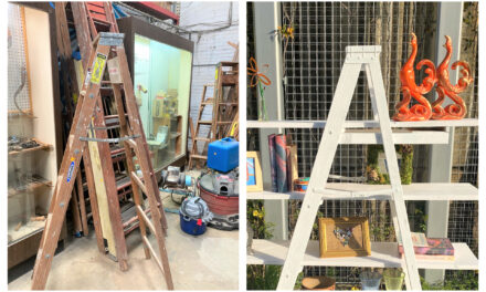 DIY Project: Step Up Your Upcycling Game by Transforming a Ladder Into Shelves