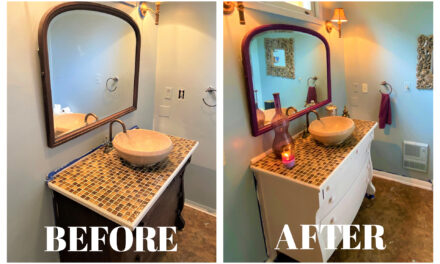 DIY Project: Give Your Bathroom a First-Class Makeover with Paint & Second-Hand Pieces