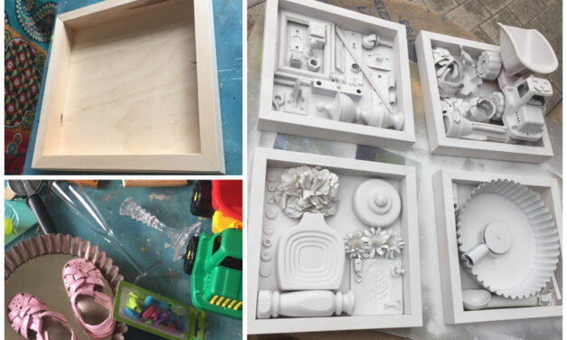 DIY Project: Repurpose Items Into Shadow Box Art Pieces