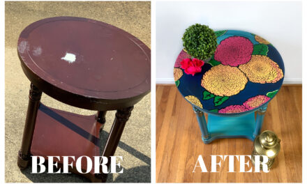 A Fun – And Functional – DIY Flower Table