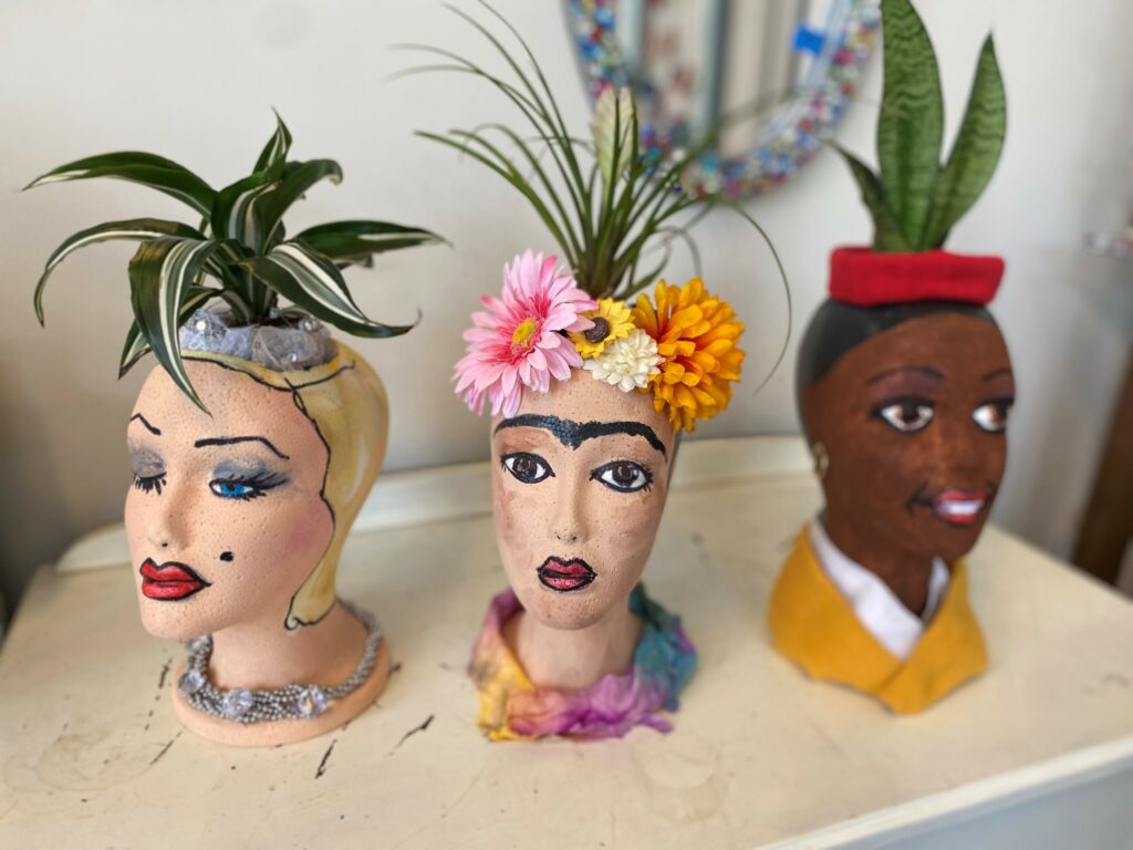 DIY Styrofoam Head with Flowers – Wonderful Creations Blog