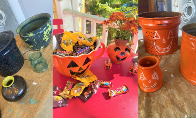 Halloween DIY: Jack O-Lanterns from Repurposed Pieces