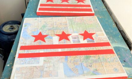 DIY: Transform a Goodwill Canvas into a DC Flag Art Piece
