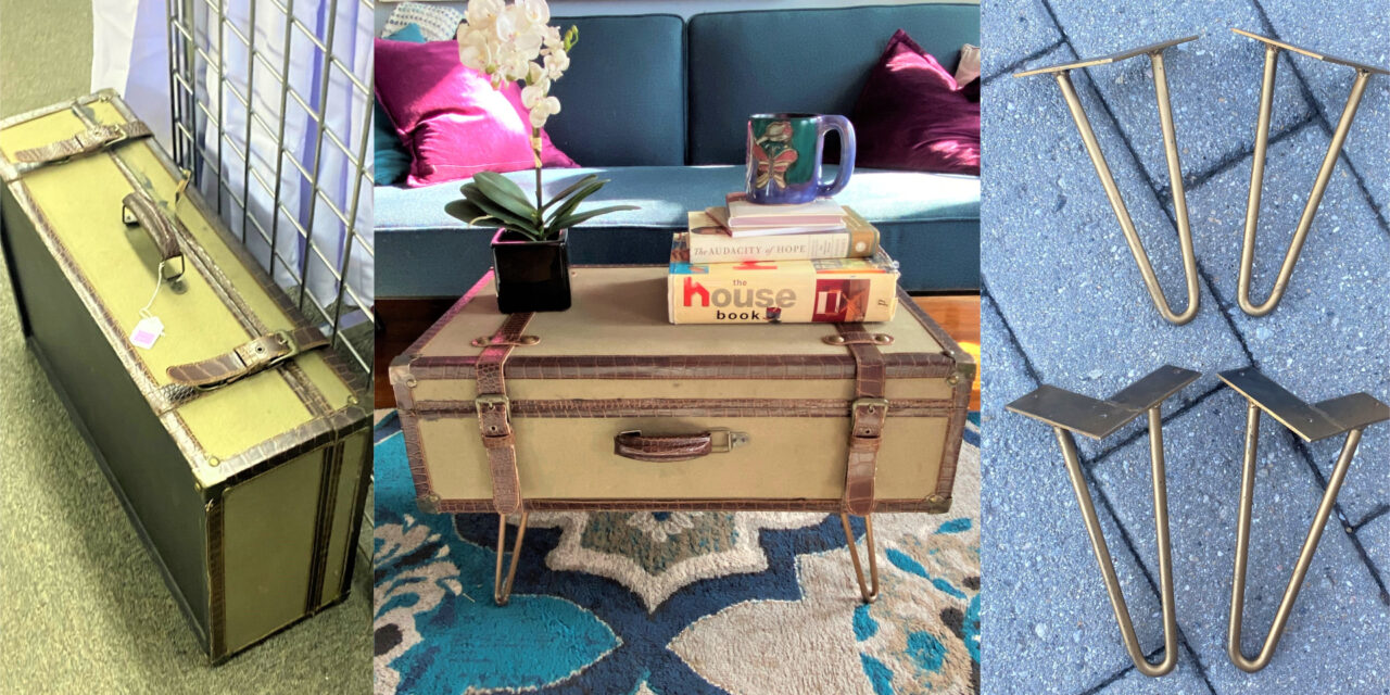 An Old Suitcase Takes New Journey as a Coffee Table