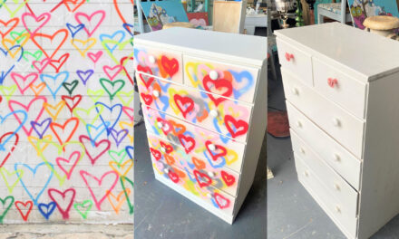 DIY: Graffiti Heart Dresser Inspired by DC Mural