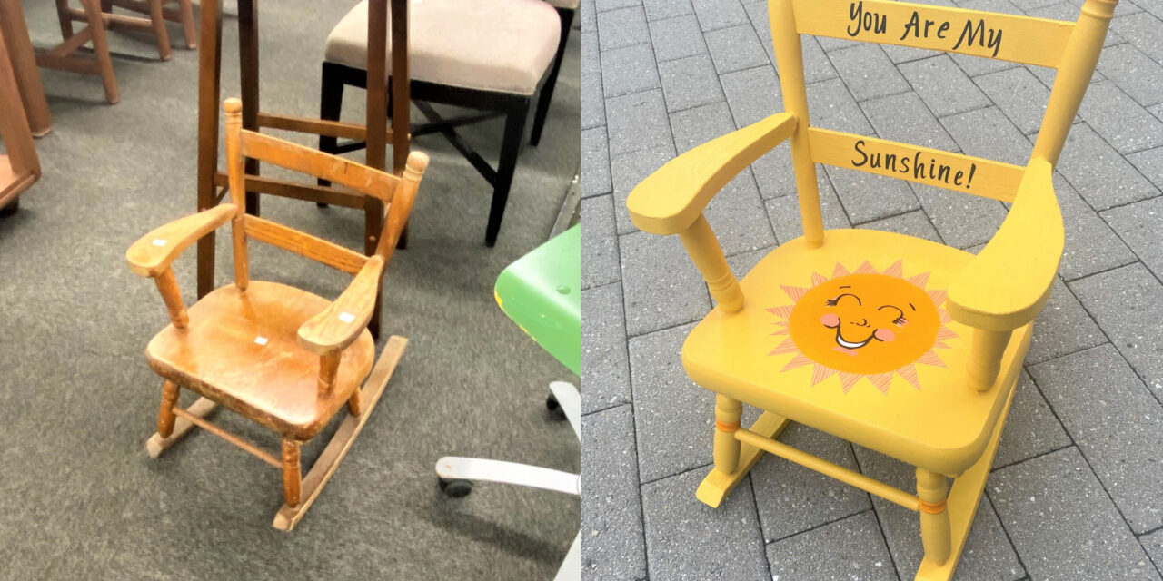 An Ageless, Happy Transformation: Upcycle a Child’s Rocking Chair