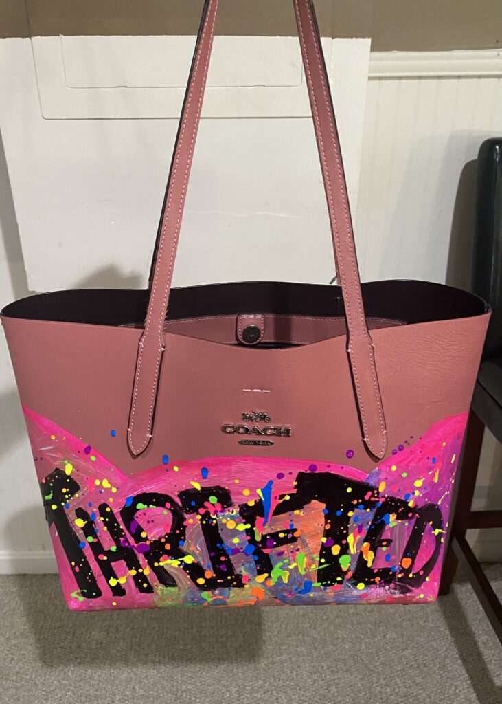 Coach graffiti online tote