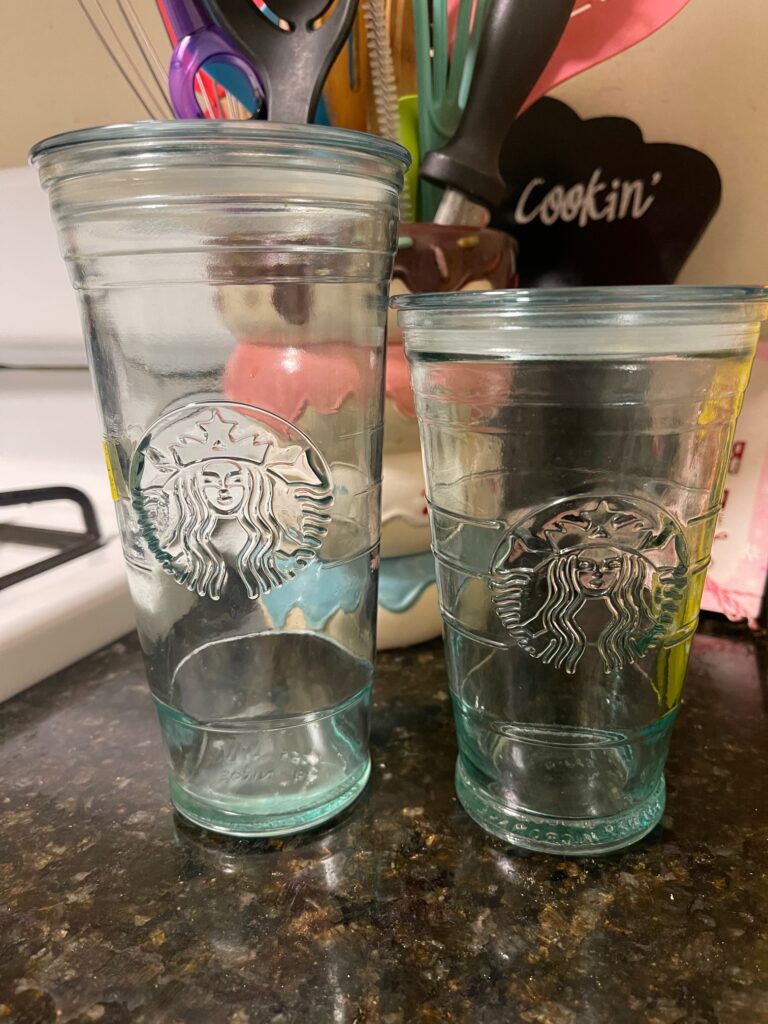 STARBUCKS Glass Tumbler 