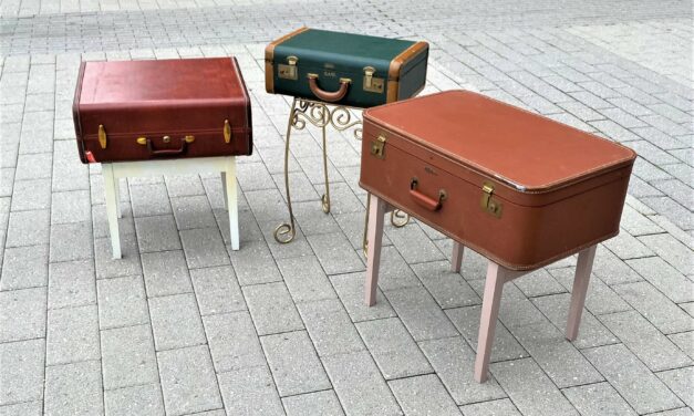 Take a DIY Voyage by Upcycling a Suitcase Into a Side Table